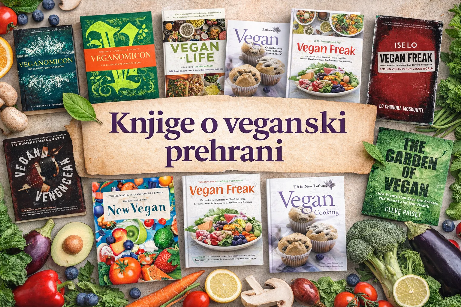 Zbirka knjig o veganski prehrani