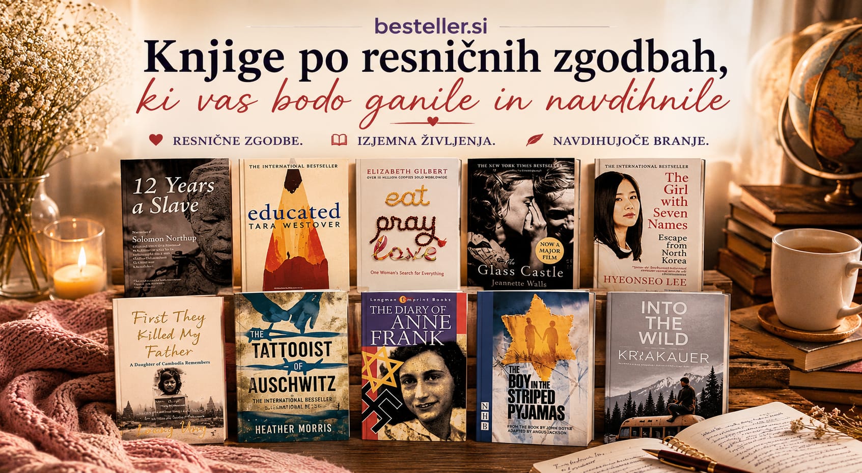 Knjige po resničnih zgodbah, ki vas bodo ganile in navdihnile