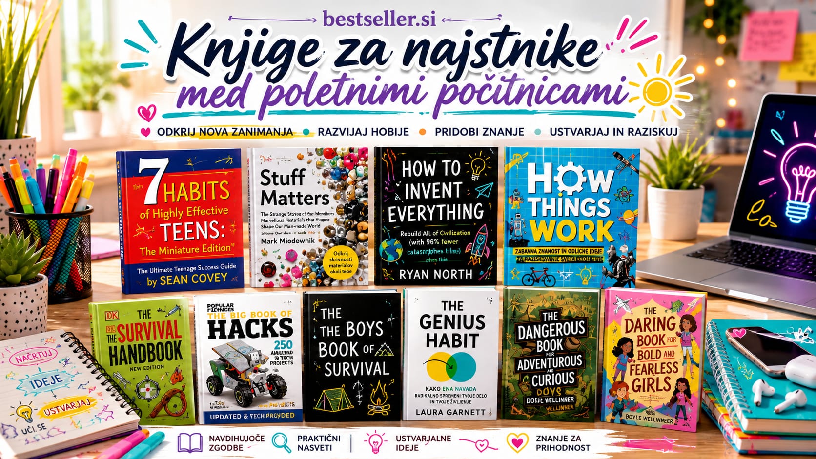 Knjige za najstnike med poletnimi počitnicami