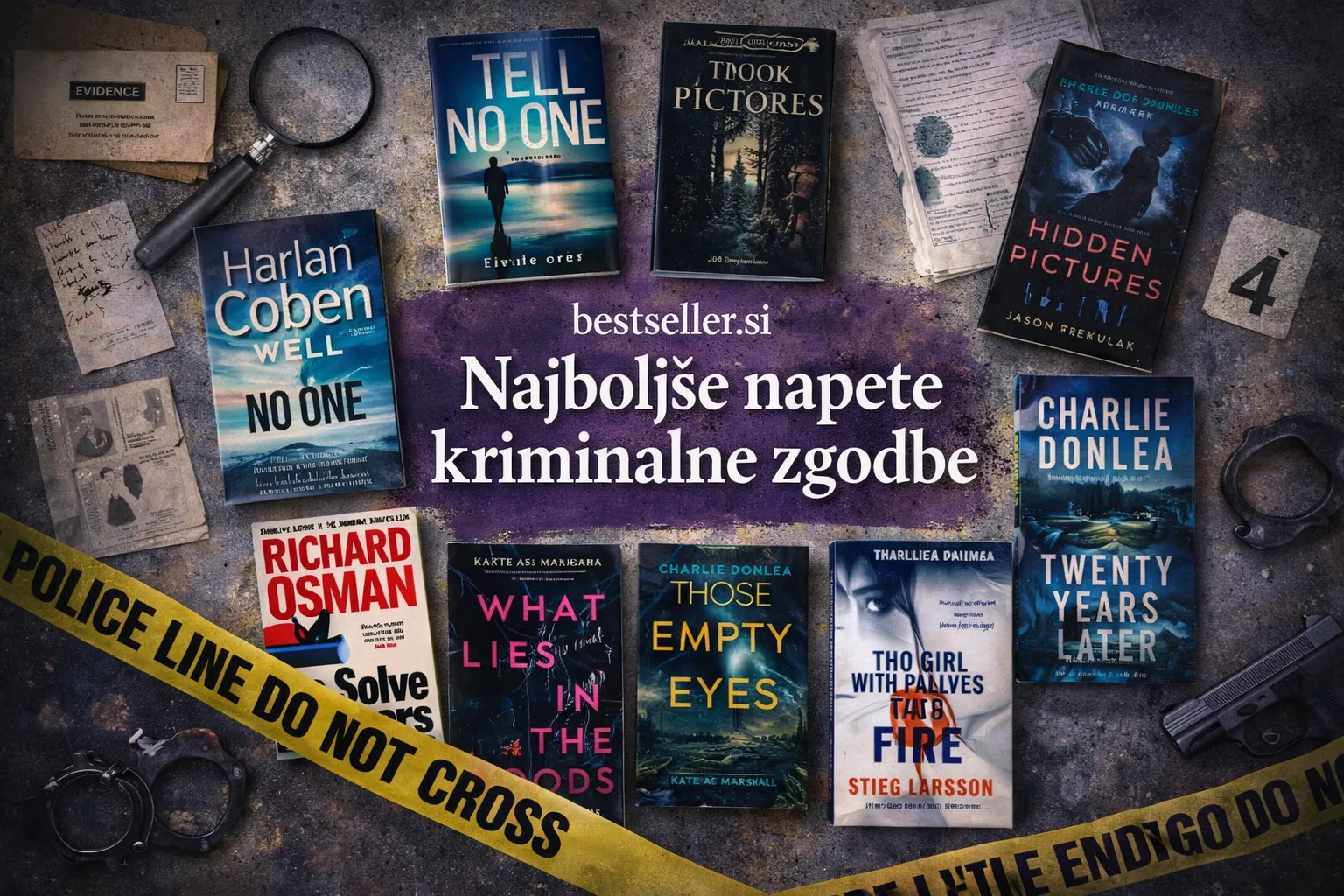 Najbolj napete kriminalne zgodbe v knjižni obliki