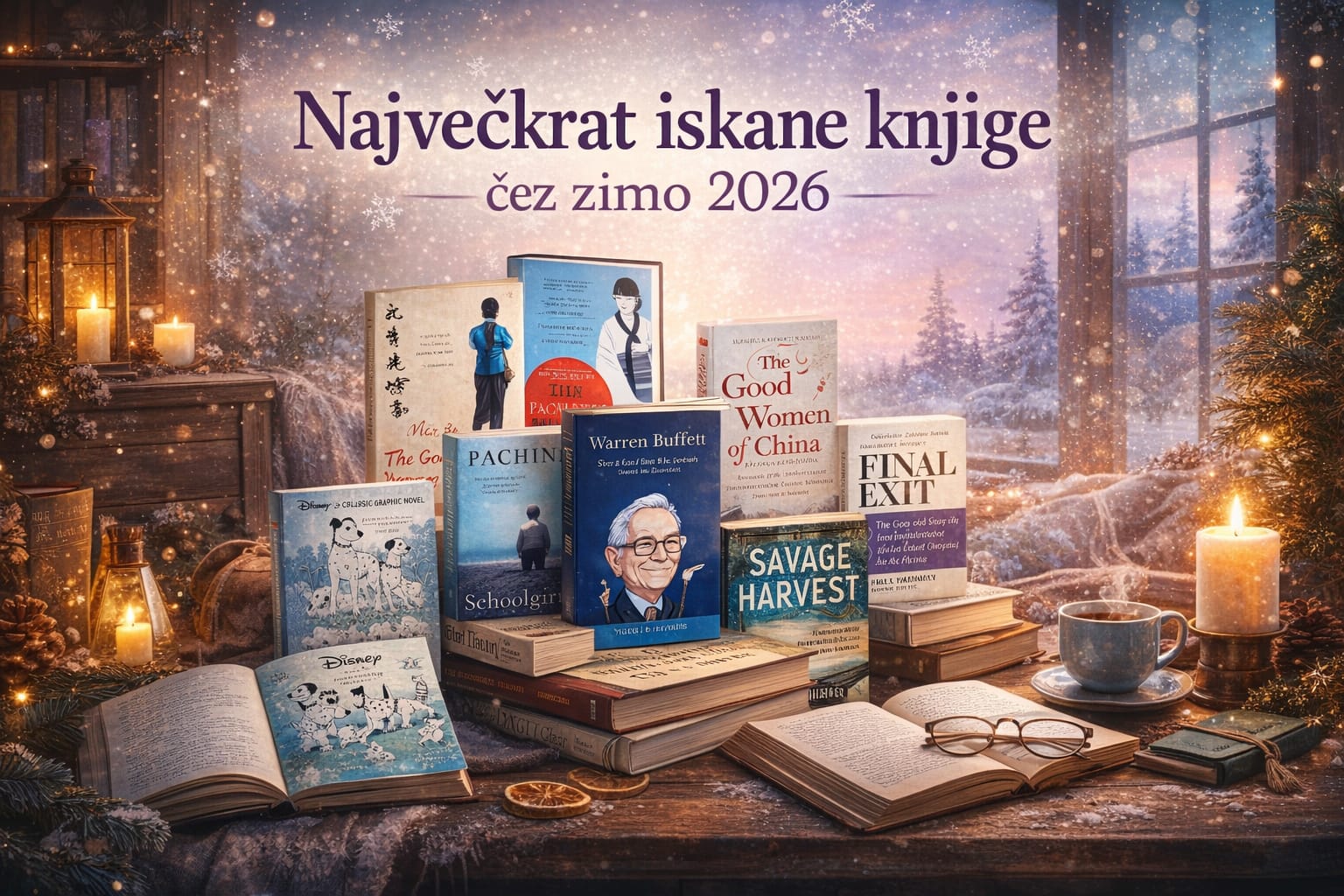 Največkrat iskane knjige čez zimo 2026